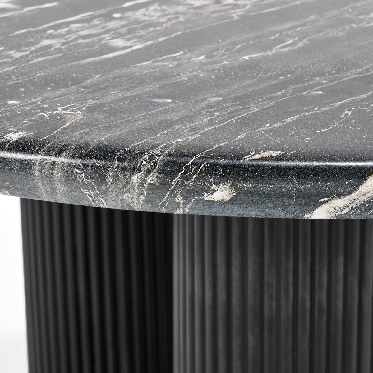 Adrian 47" Round Black Dining Table