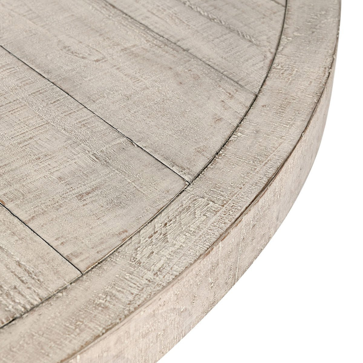 Rosemount Reclaimed Pine 60" Round Dining Table White Wash
