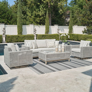 St Barts Open Weave Outdoor 4pc Seating Set — view 1