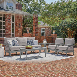 Poly Grey Outdoor Seating Set — view 1