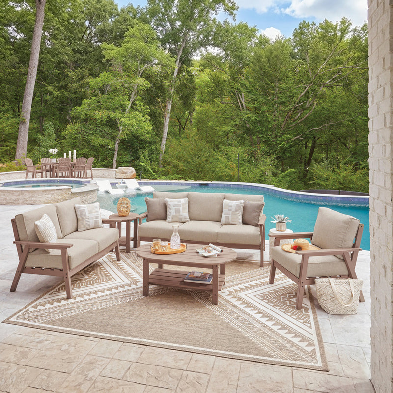 Poly Sand Outdoor Seating Set