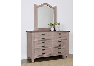Bungalow Dover Grey Two-Tone 6-Drawer Dresser, product image 2 — view 2