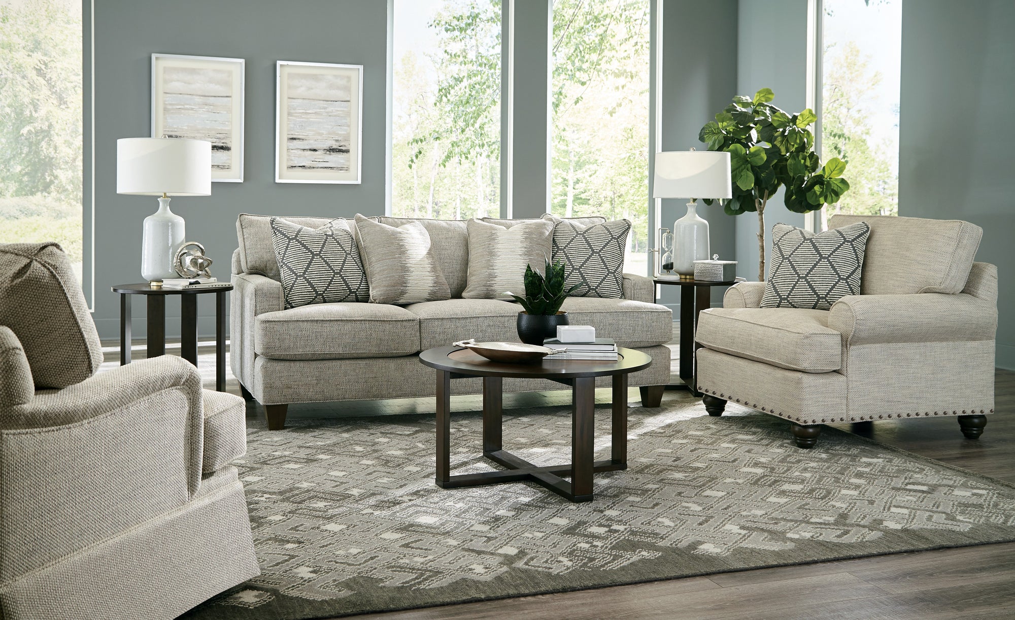 Craftmaster Customizable Transitional C-9 Sofa