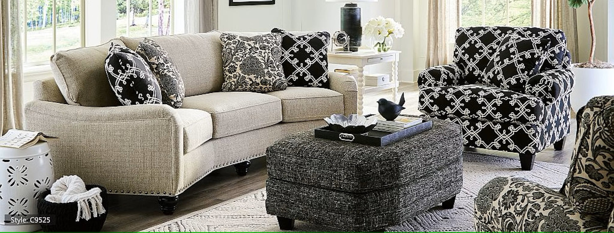 Craftmaster Customizable Transitional C-9 Sofa