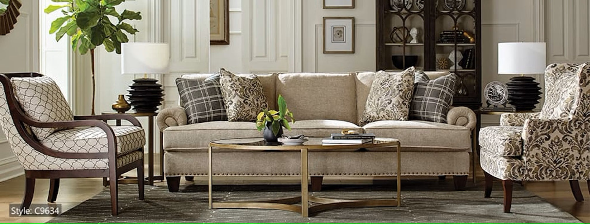 Craftmaster Customizable Transitional C-9 Sofa