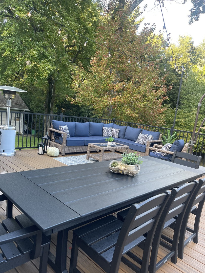 POLYWOOD 96" Outdoor Dining Tables - Farmhouse Style
