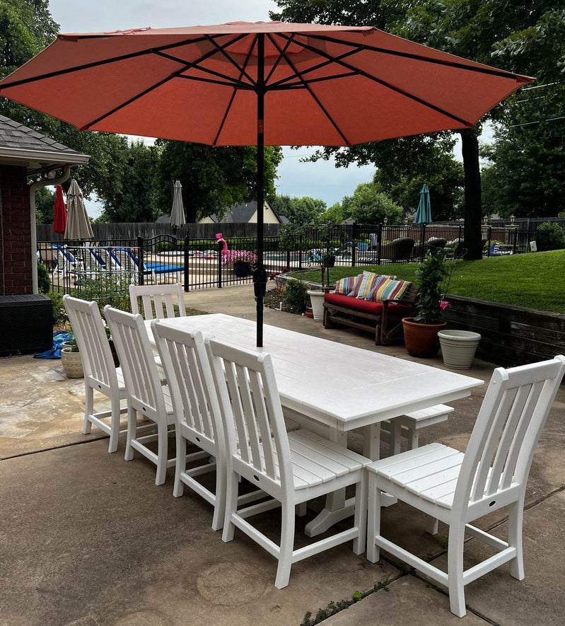 POLYWOOD 96" Outdoor Dining Tables - Farmhouse Style