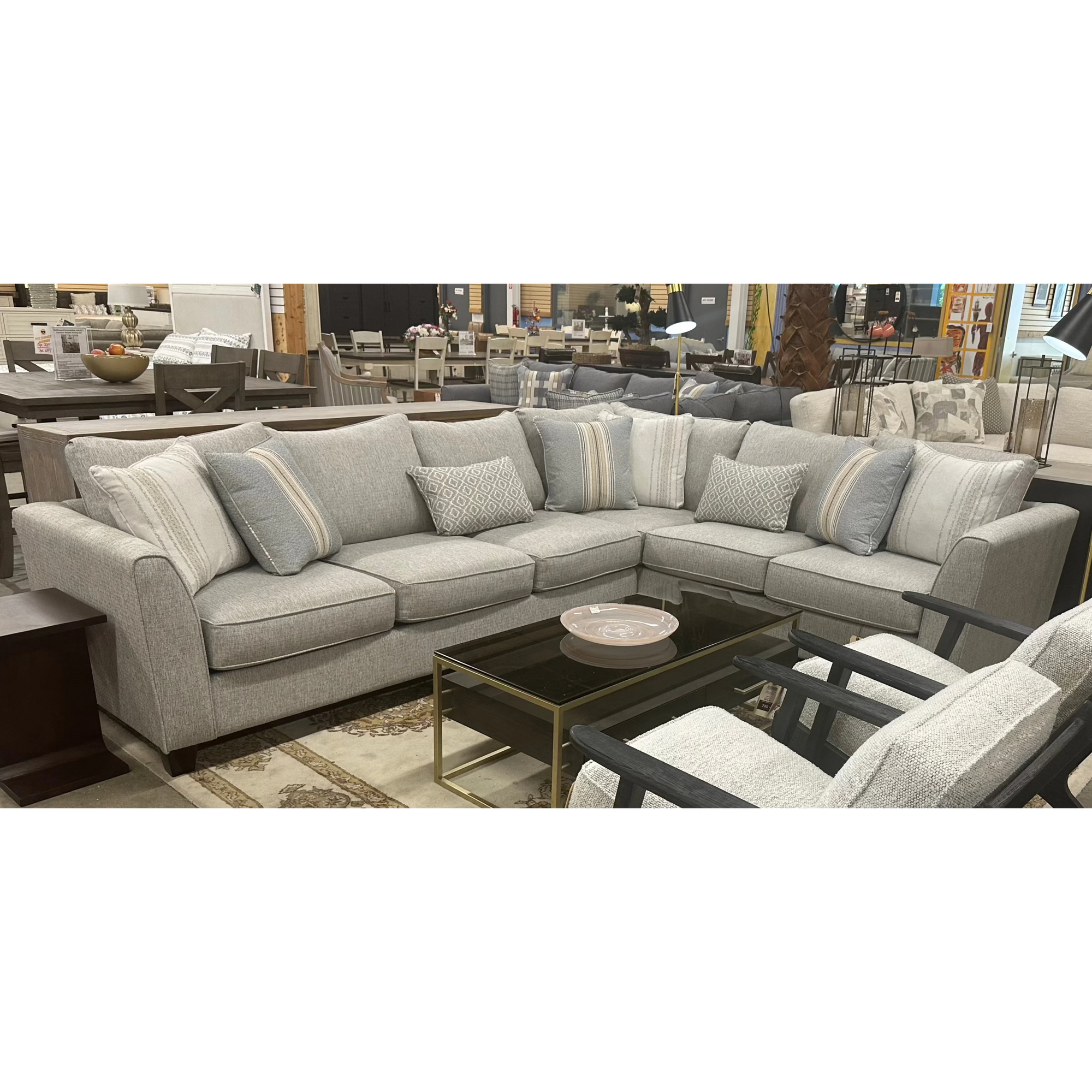 Mineral Tweed 2-Pc Sectional