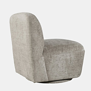 Josie Grey Swivel Club Chair — view 3