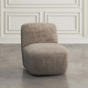 Josie Swivel Accent Chair in Mink or Snow — view 3