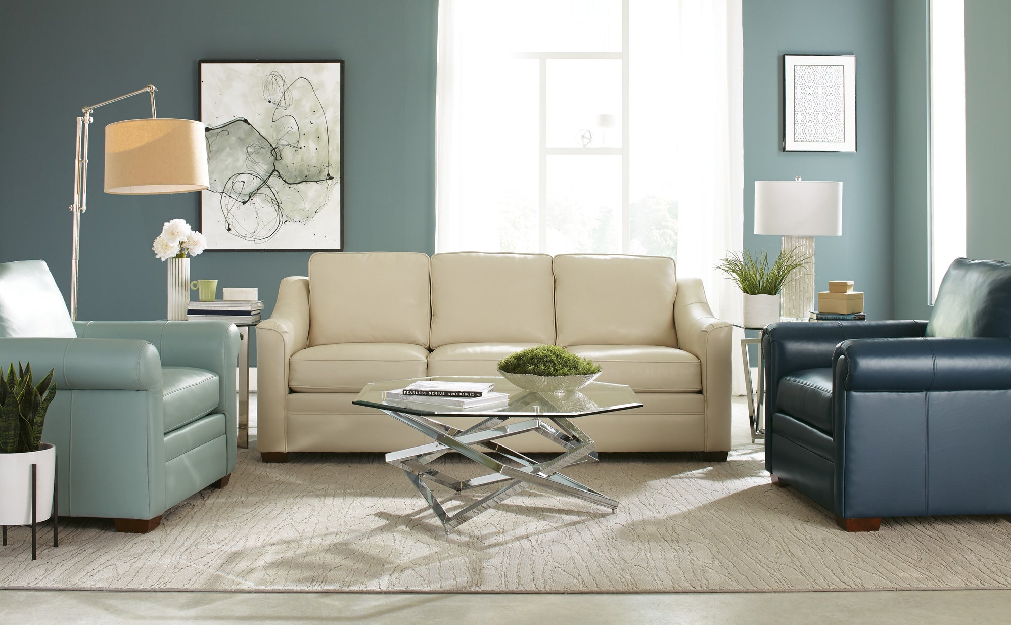 Craftmaster Customizable Leather L-9 Sofa