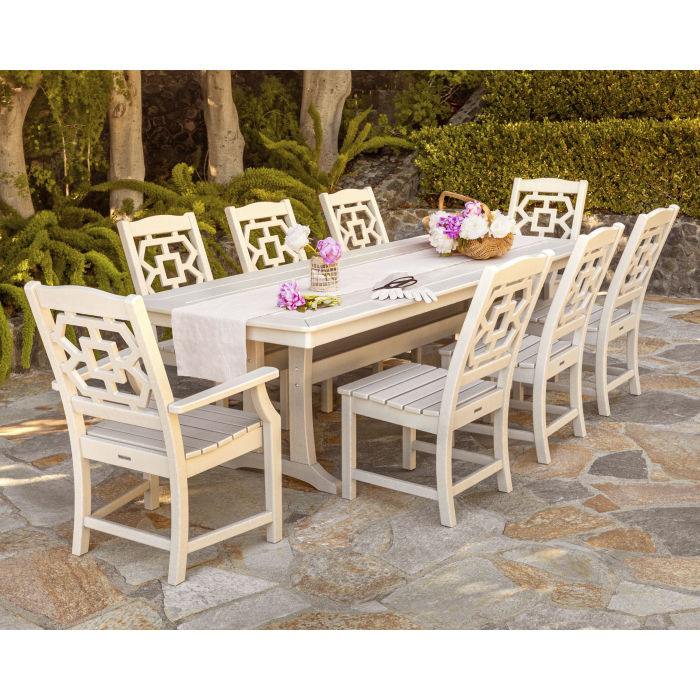 POLYWOOD 97" Outdoor Dining Tables - Nautical Style