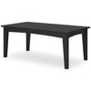 Poly Black Outdoor 44&quot; Coffee Table