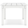 Poly White 4-Piece Outdoor Seating Set (Loveseat +2 Swivel Chairs +Coffee Table)
