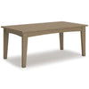 Poly Driftwood Outdoor 44&quot; Coffee Table
