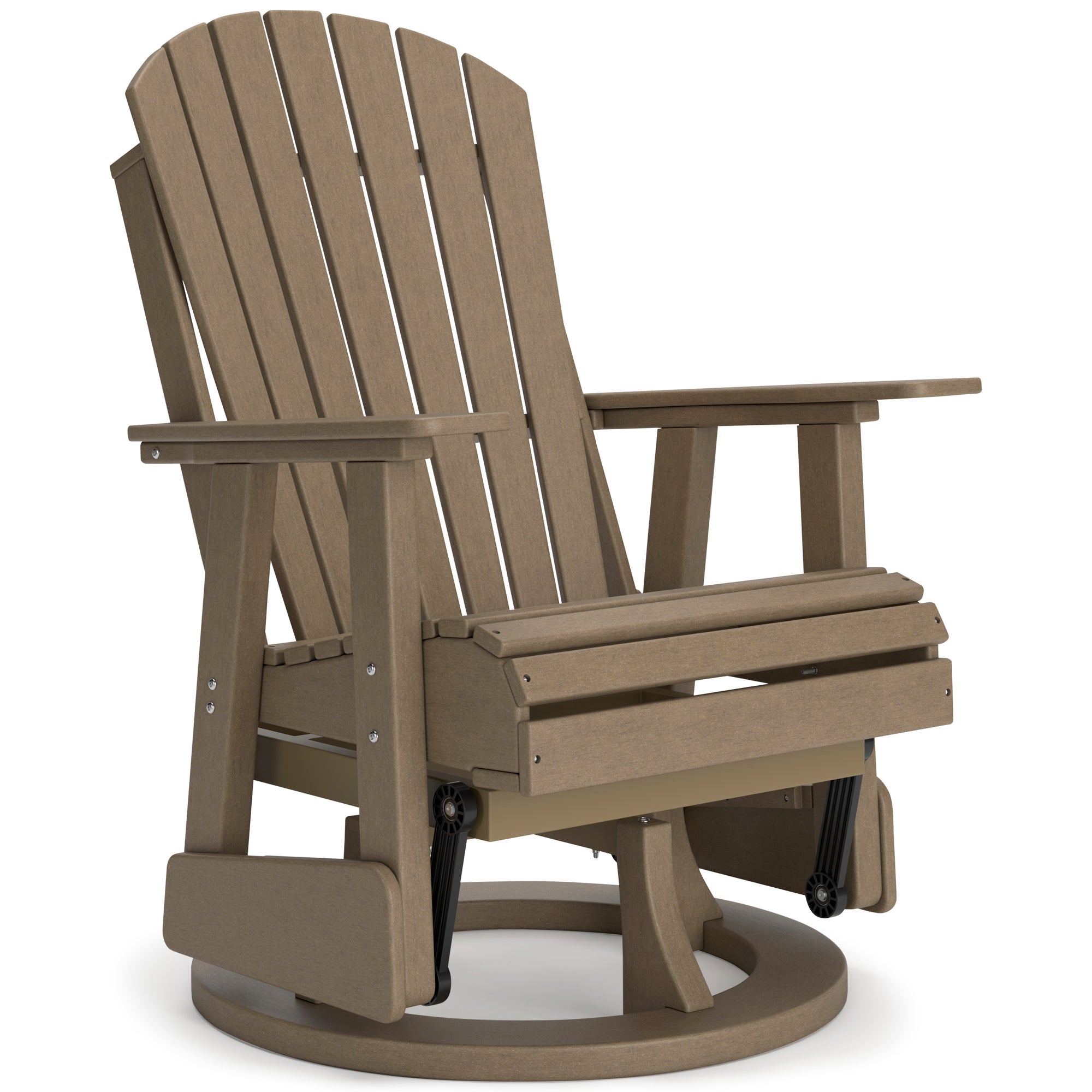 Poly Driftwood Outdoor Swivel Glider Chair