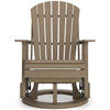 Poly Driftwood Outdoor Swivel Glider Chairs