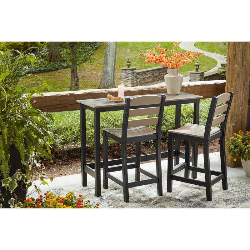 Poly Console 3-Pc Outdoor Bar Set (Counter Height Table +2 Stools)