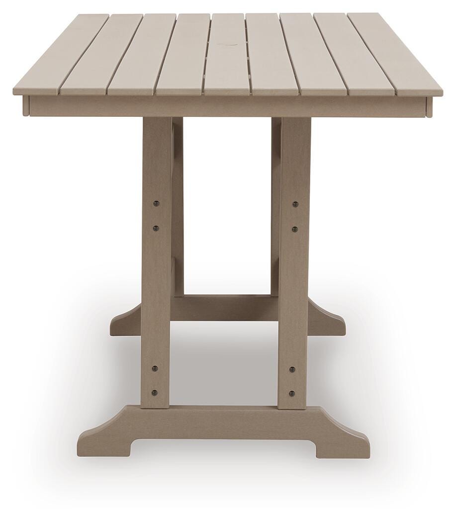 Poly Sand 72" Outdoor Counter Height Dining Table