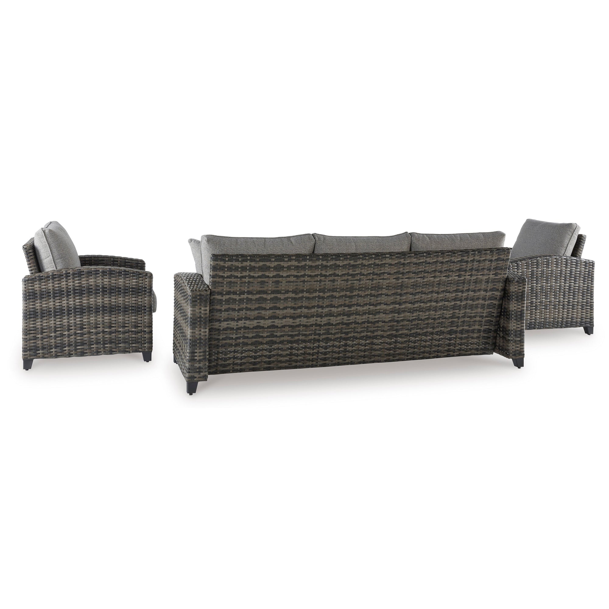 Mystic 4-Piece Outdoor Deep Seating Set (Sofa +2 Club Chairs +Coffee Table)