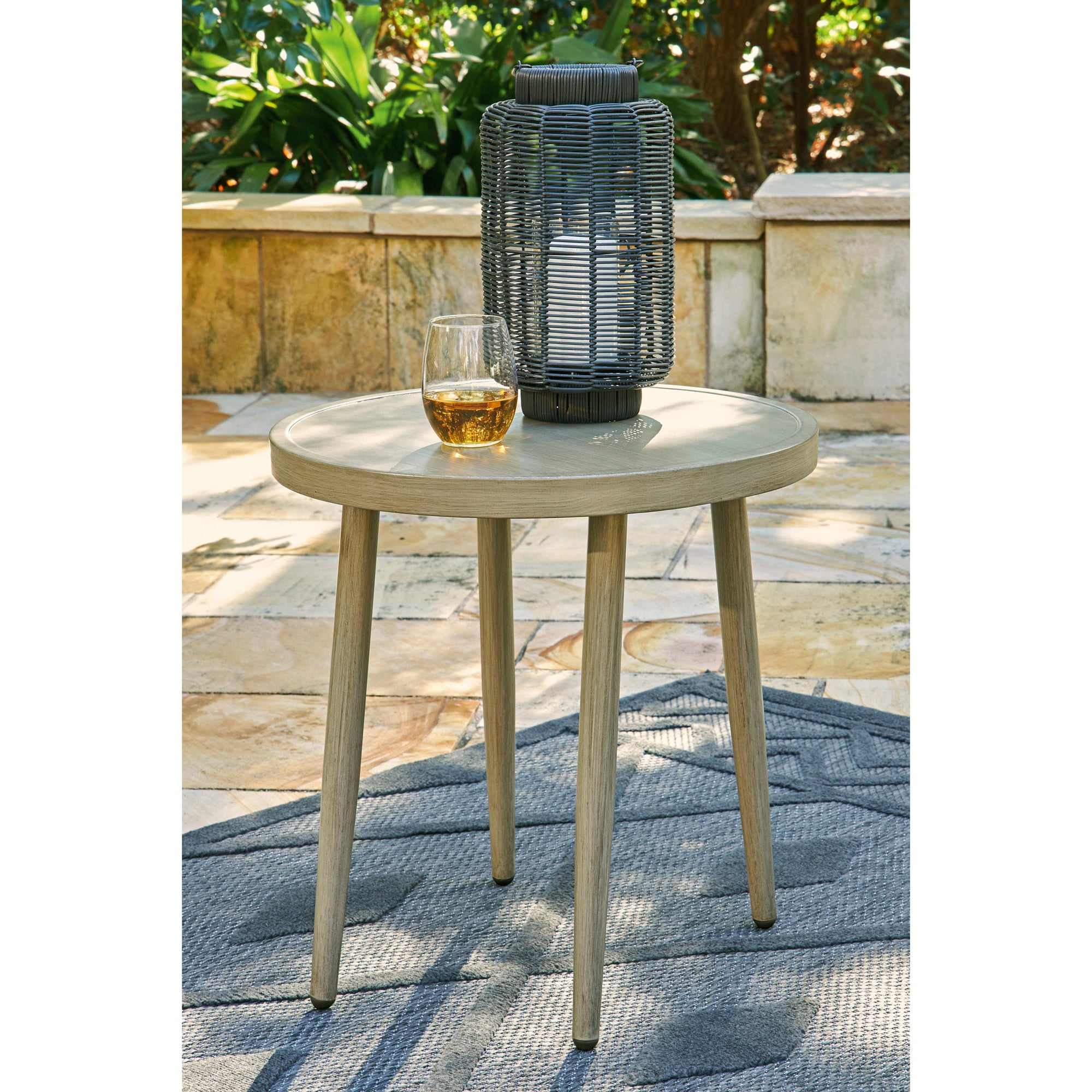 Rope Outdoor 22" Round End Table