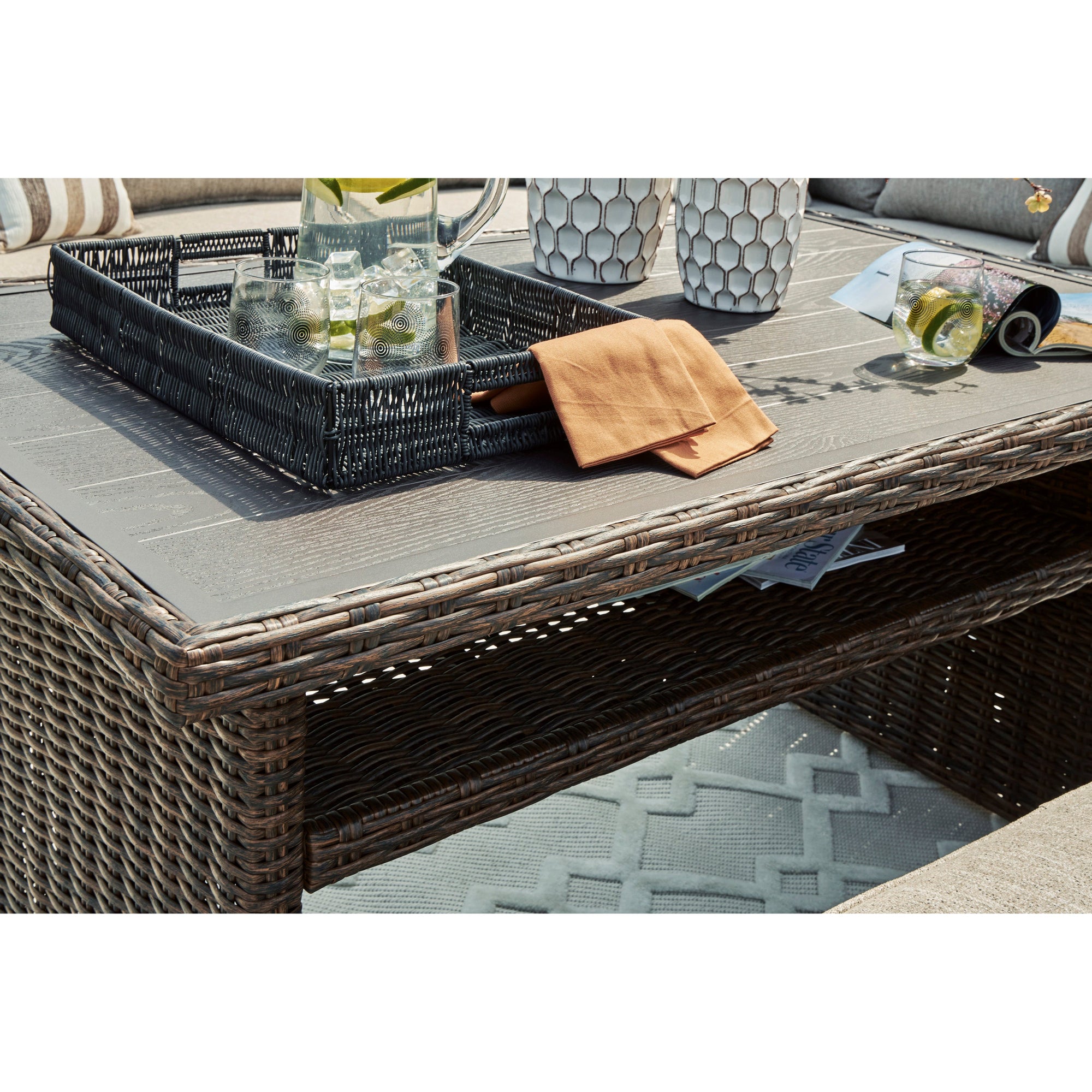Sausalito Outdoor Comfy Banquette Seating Set