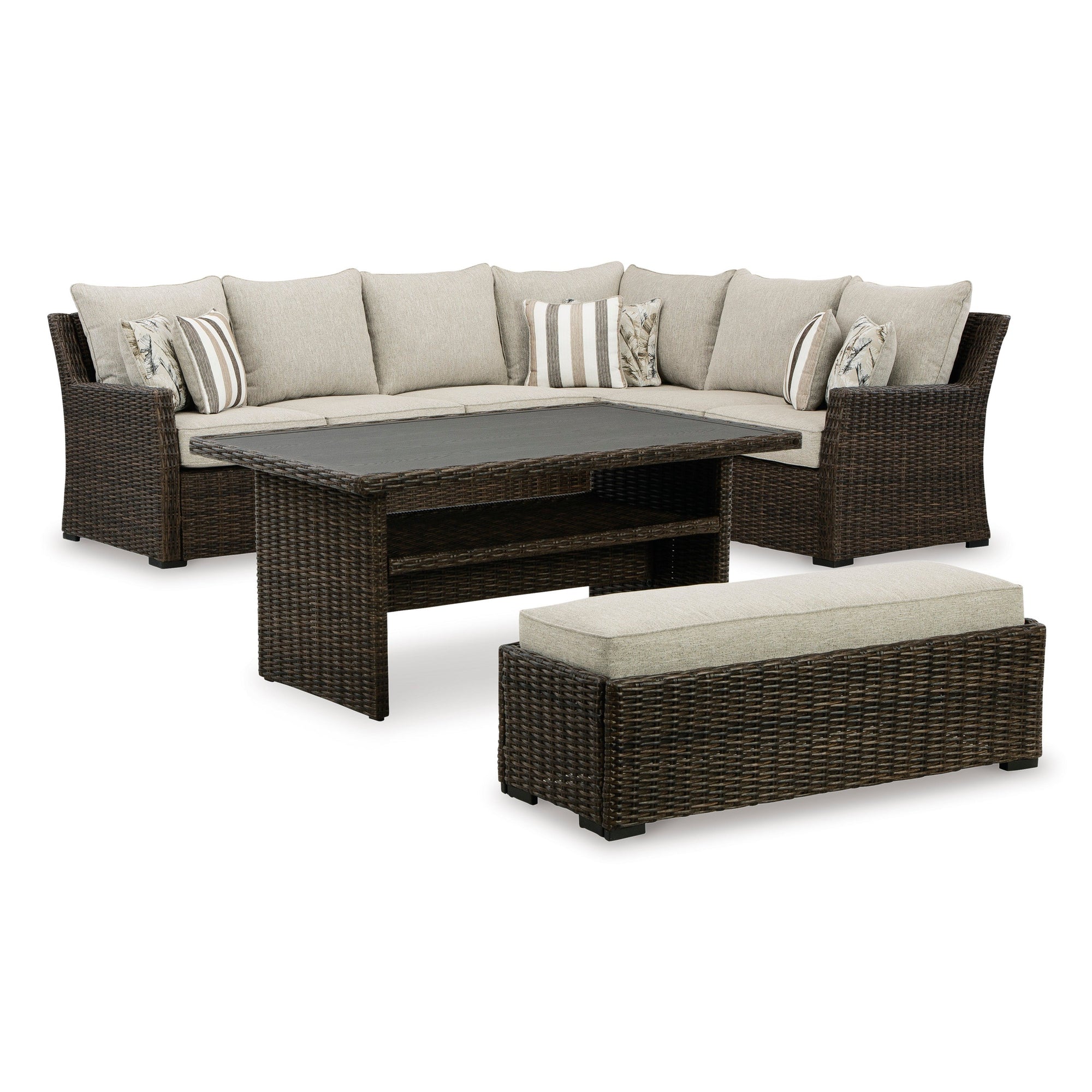 Sausalito Outdoor Comfy Banquette Seating Set