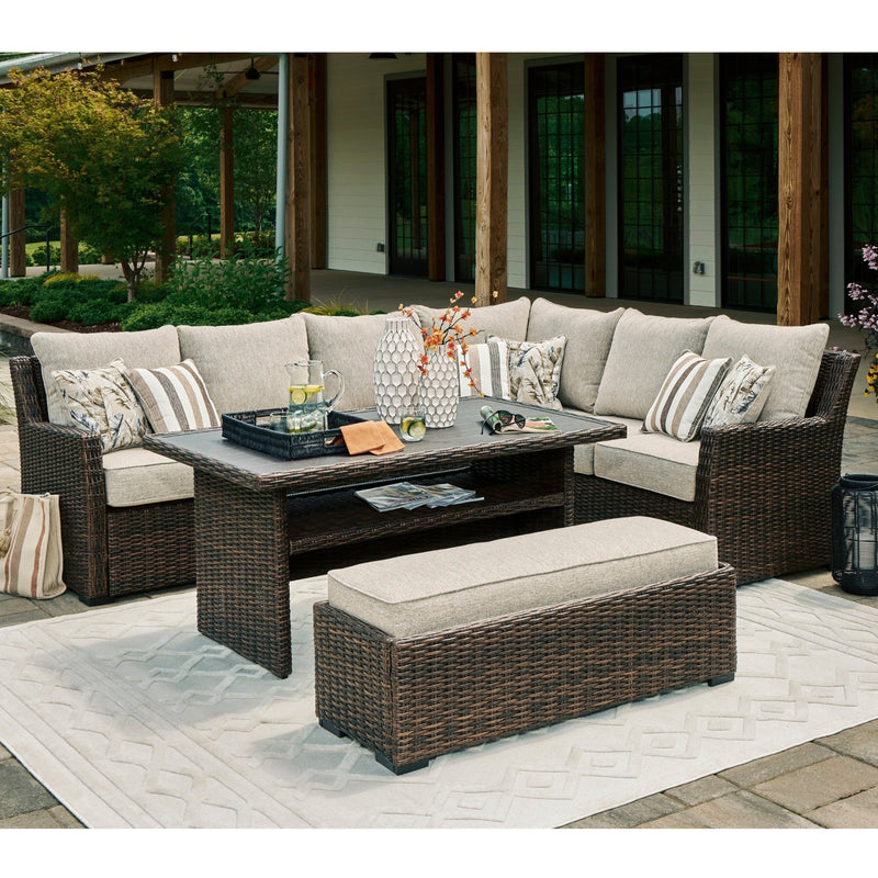 Sausalito Outdoor Comfy Banquette Seating Set