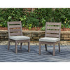 Poly Teak Taupe Outdoor Dining Chairs &amp; Benches