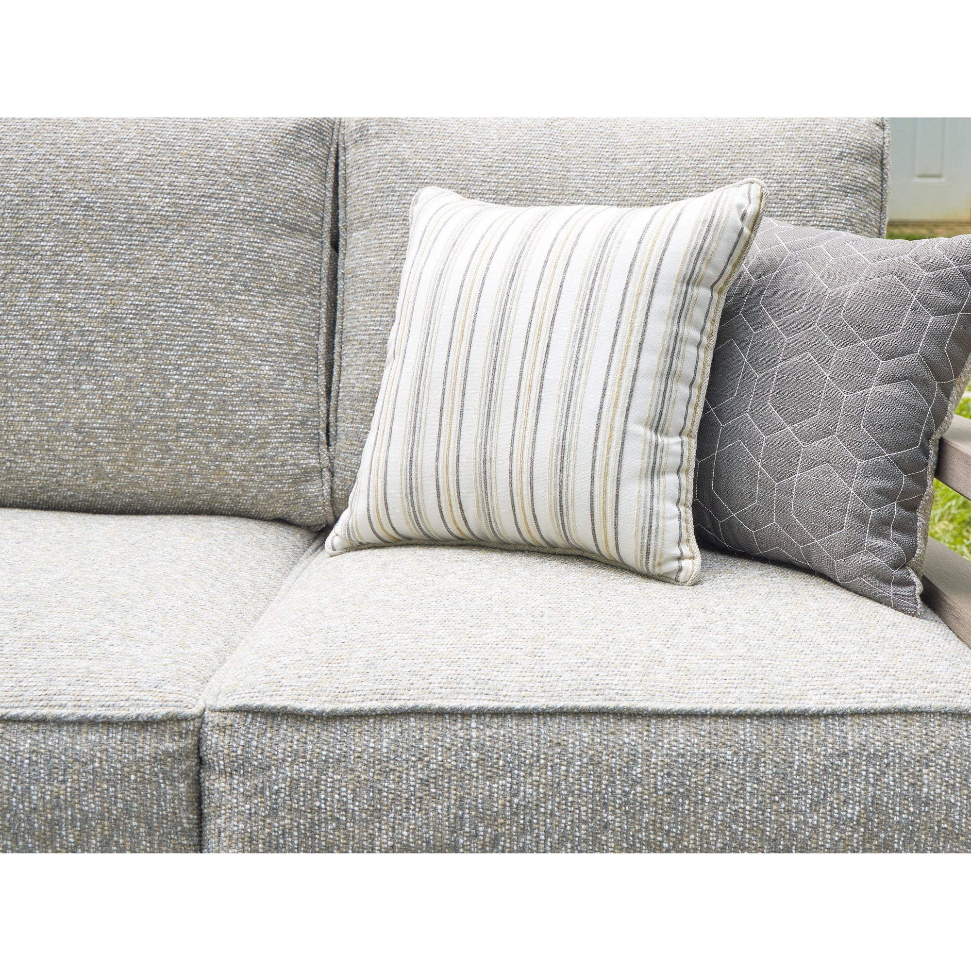 Poly Teak Taupe 6-Pc Outdoor Deep Seating (Sofa + 2 Swivel Club Chairs + Coffee Table + 2 End Table)