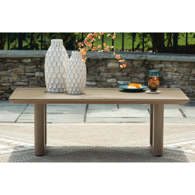 Modern Curve 48" Outdoor Coffee Table