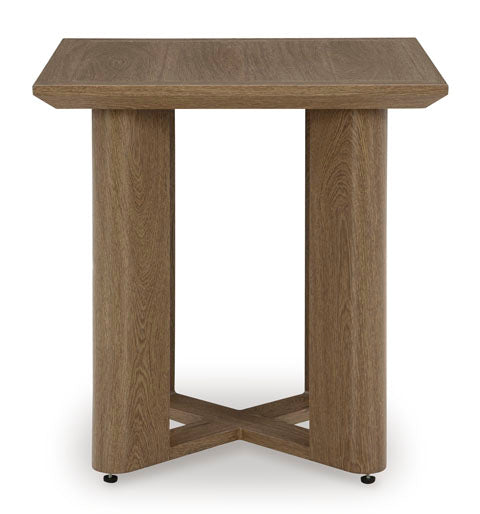 Modern Curve 23" Outdoor Square End Table