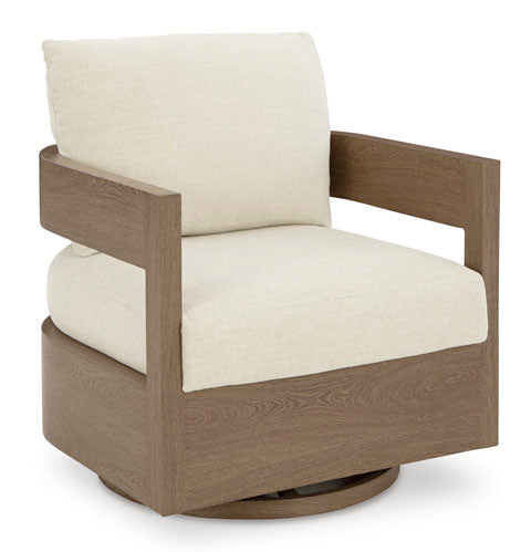 Modern Curve Outdoor Swivel Glider Chair