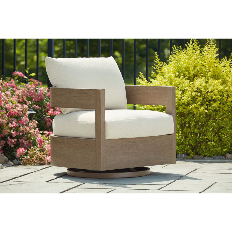 Modern Curve Outdoor Swivel Glider Chair