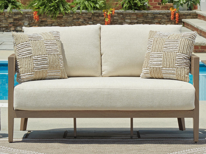 Modern Curve Outdoor 59" Loveseat