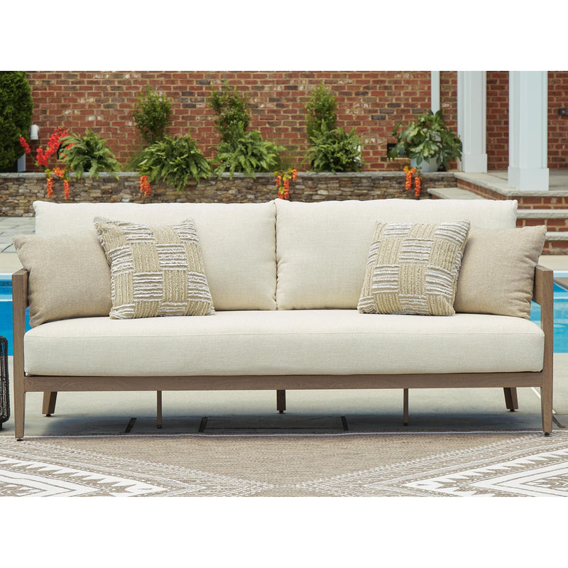Modern Curve Outdoor 87" Sofa
