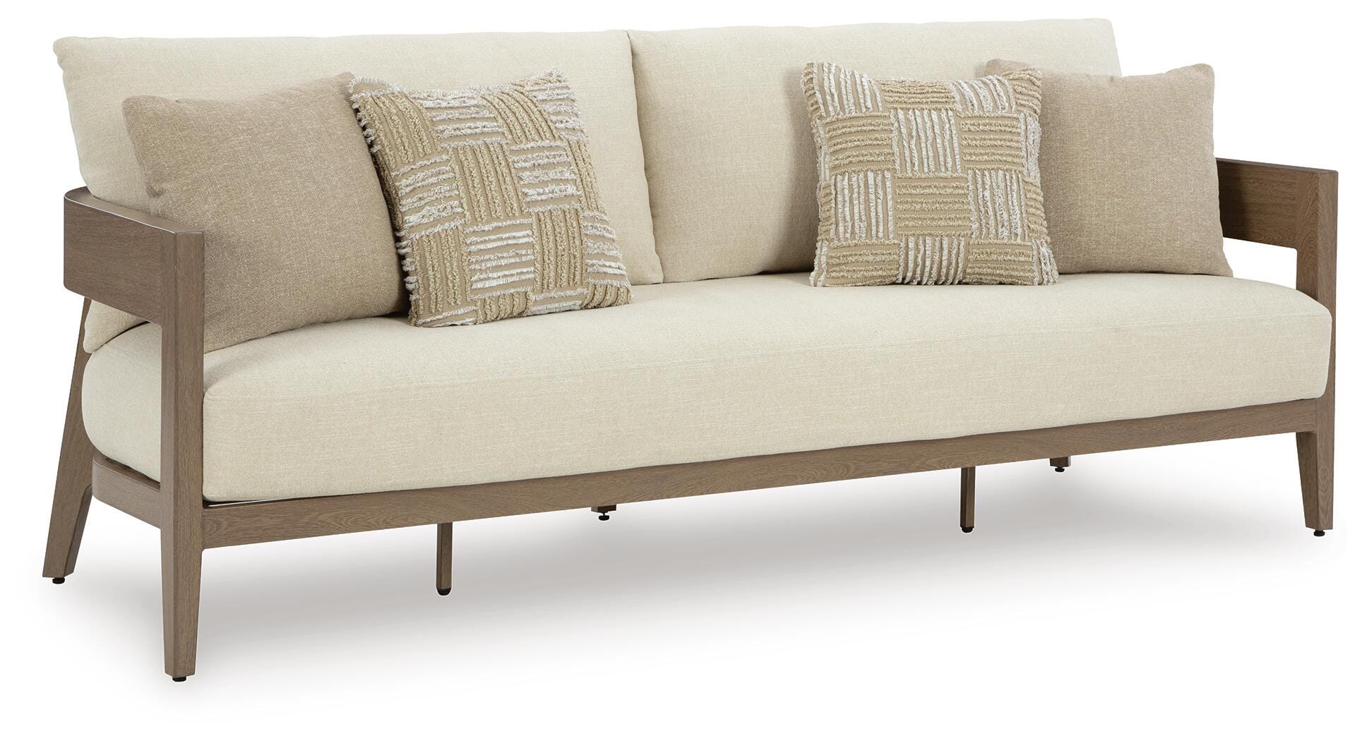 Modern Curve Outdoor 87" Sofa