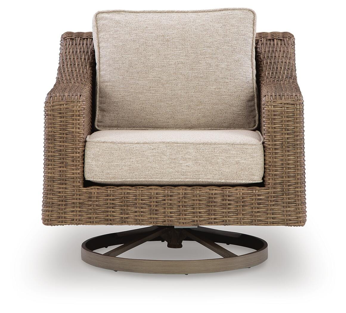 Fire Island Mist* Outdoor Swivel Rocker Chair