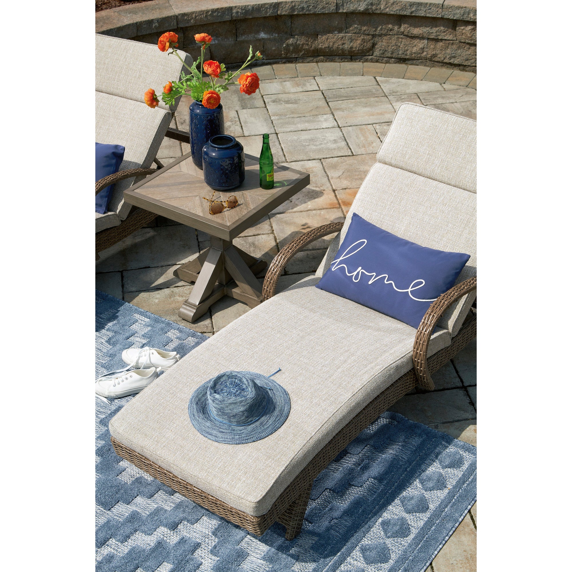 Fire Island Mist Outdoor Pool Chaise Lounge