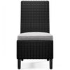 Fire Island Black Outdoor Side Chair with Cushion - NEW