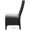 Fire Island Black Outdoor Side Chair with Cushion - NEW
