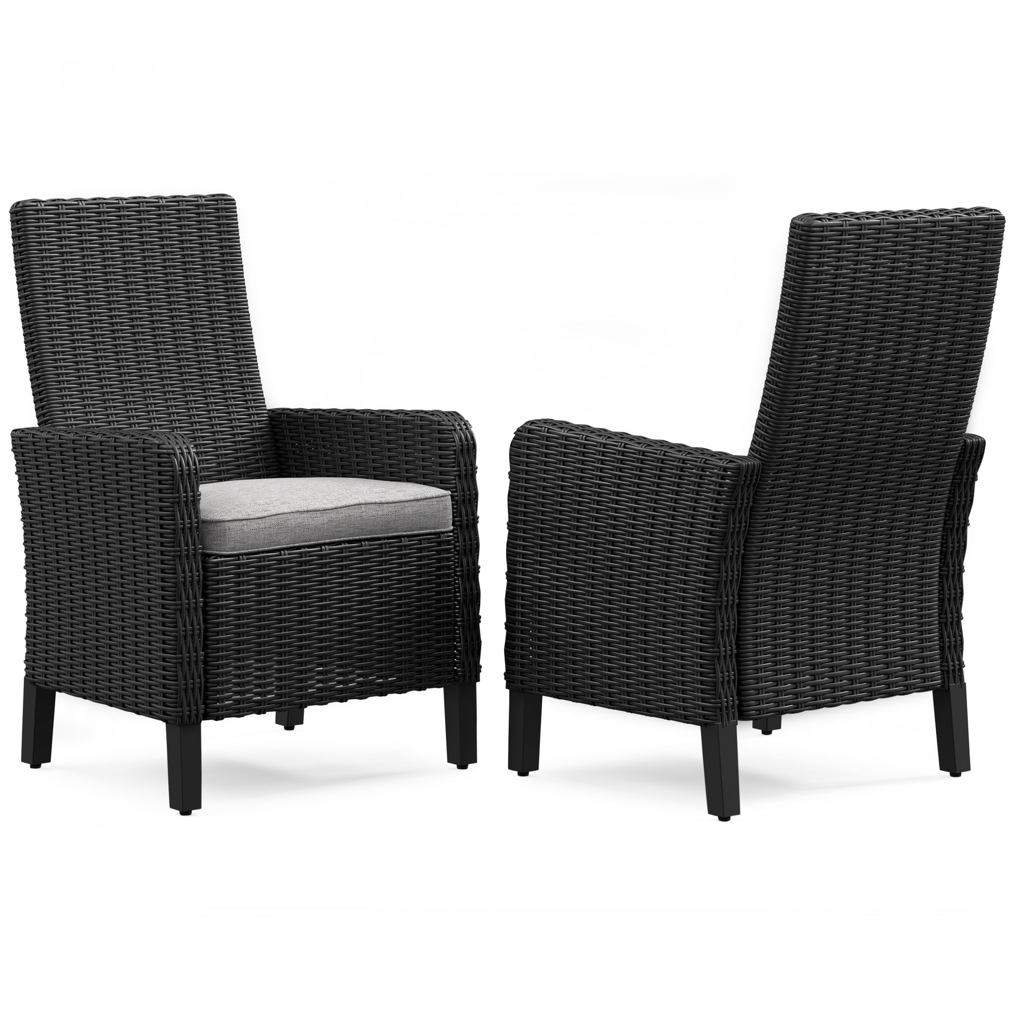 Fire Island Black Outdoor Woven Armchair - NEW