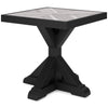 Fire Island Black Outdoor 22&quot; Square End Table - NEW