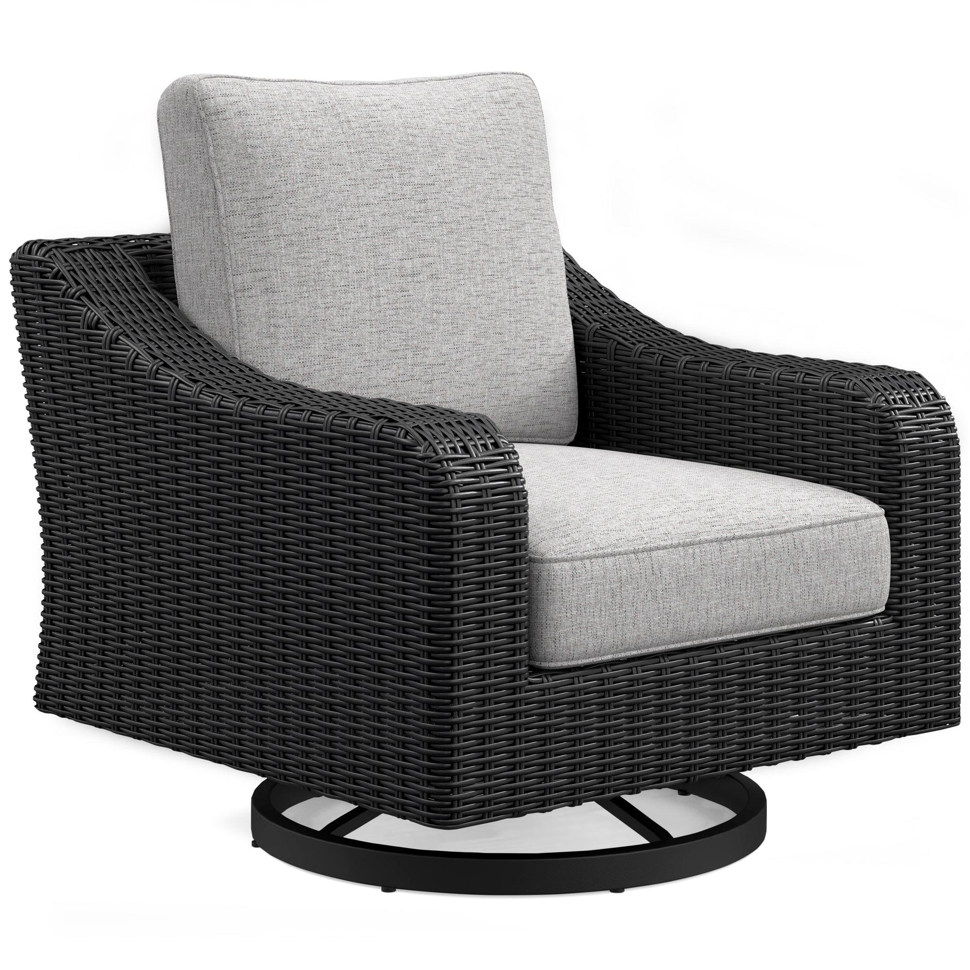 Fire Island Black Outdoor 5pc Firepit Chat Set
