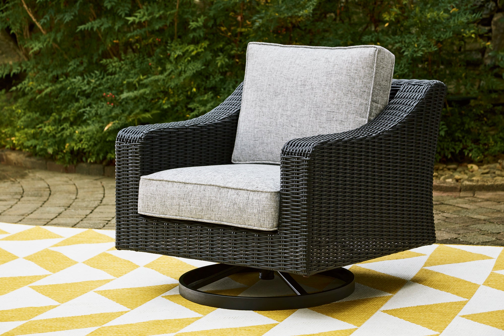 Fire Island Black Outdoor Sectional Set