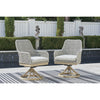 St. Barts Wicker Outdoor Dining Set Components