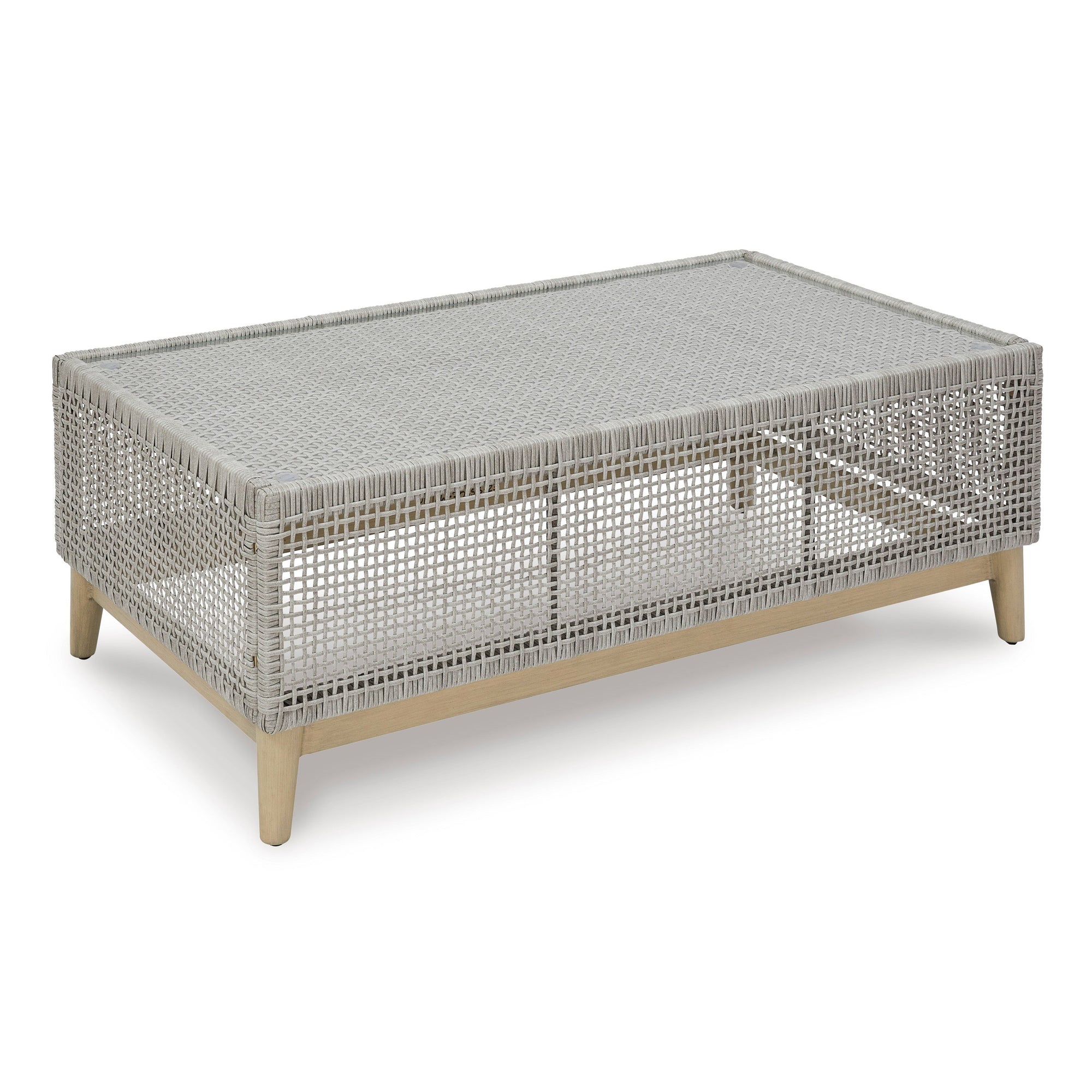 St Barts Outdoor Coffee Table Open Weave 48"