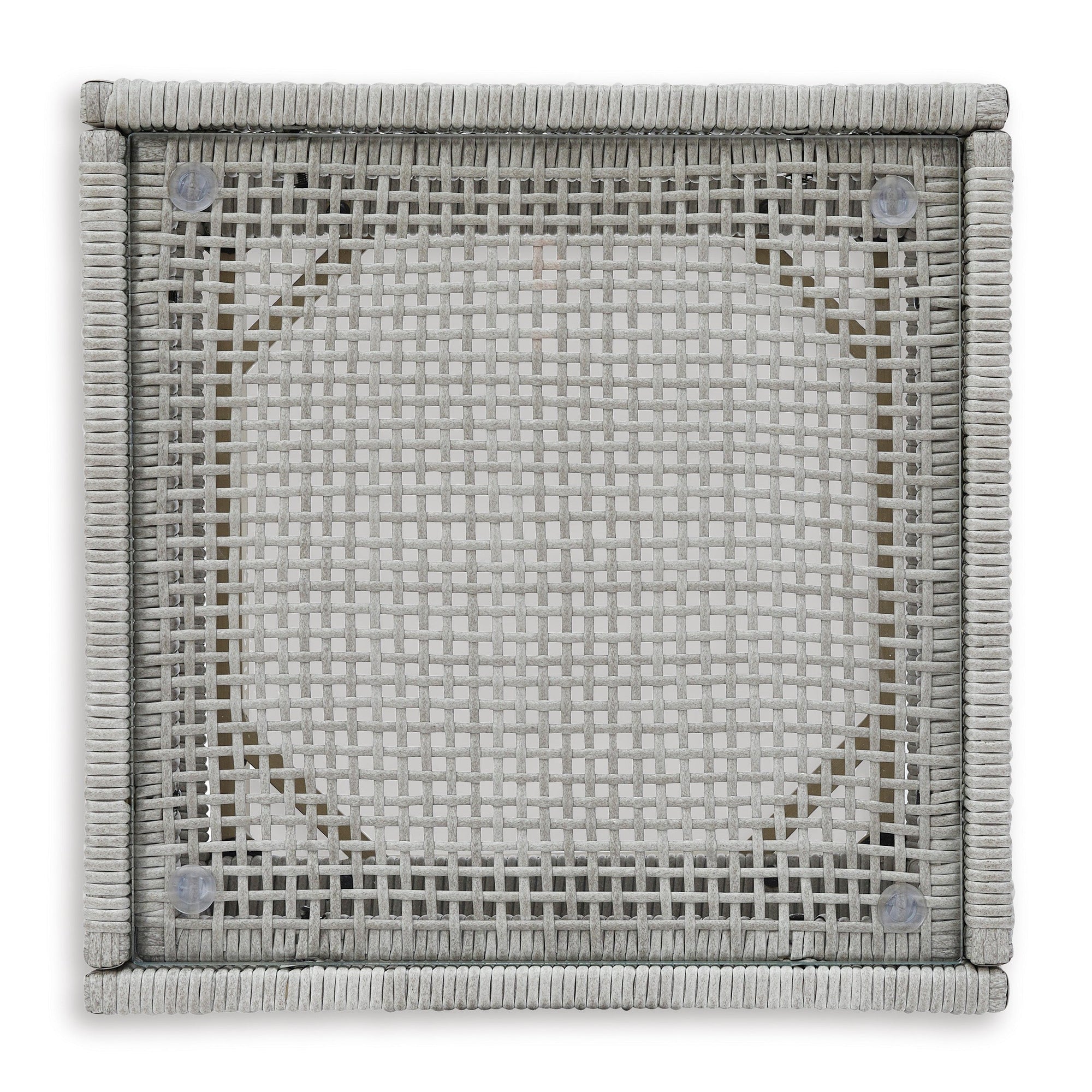 St Barts Open Weave 22" Square Side Table