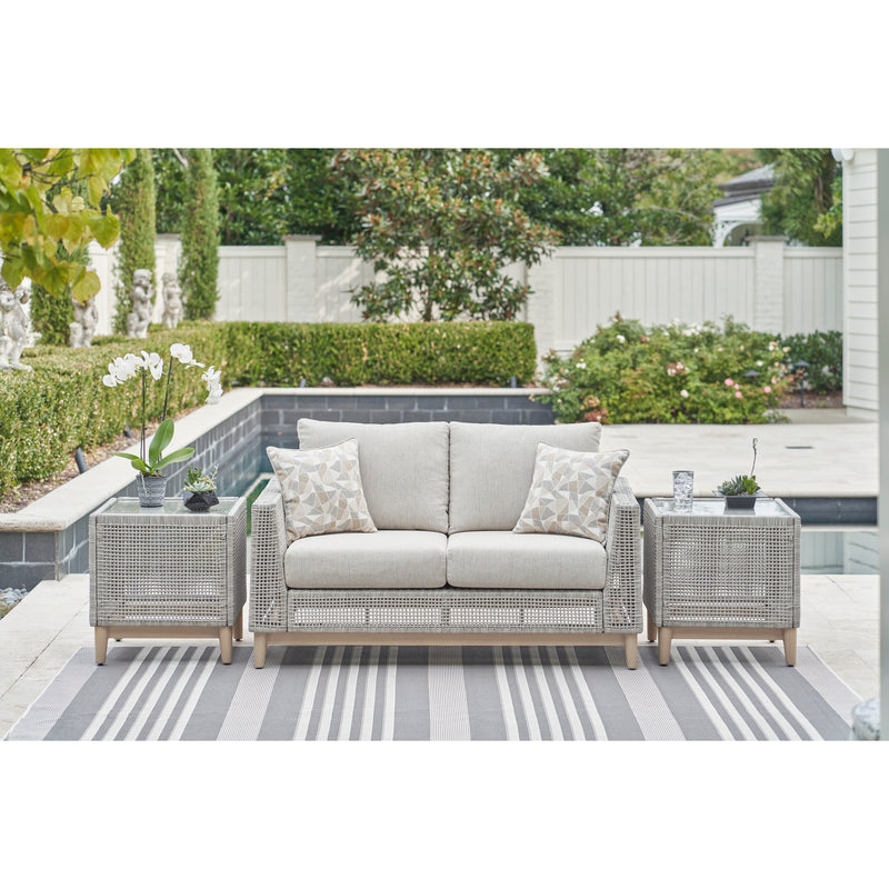 St Barts Open Weave 60" Love Seat