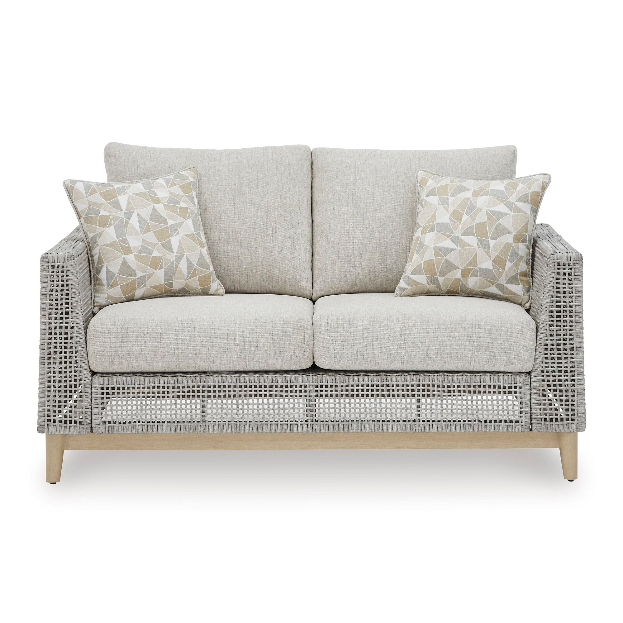 St Barts Open Weave 60" Love Seat